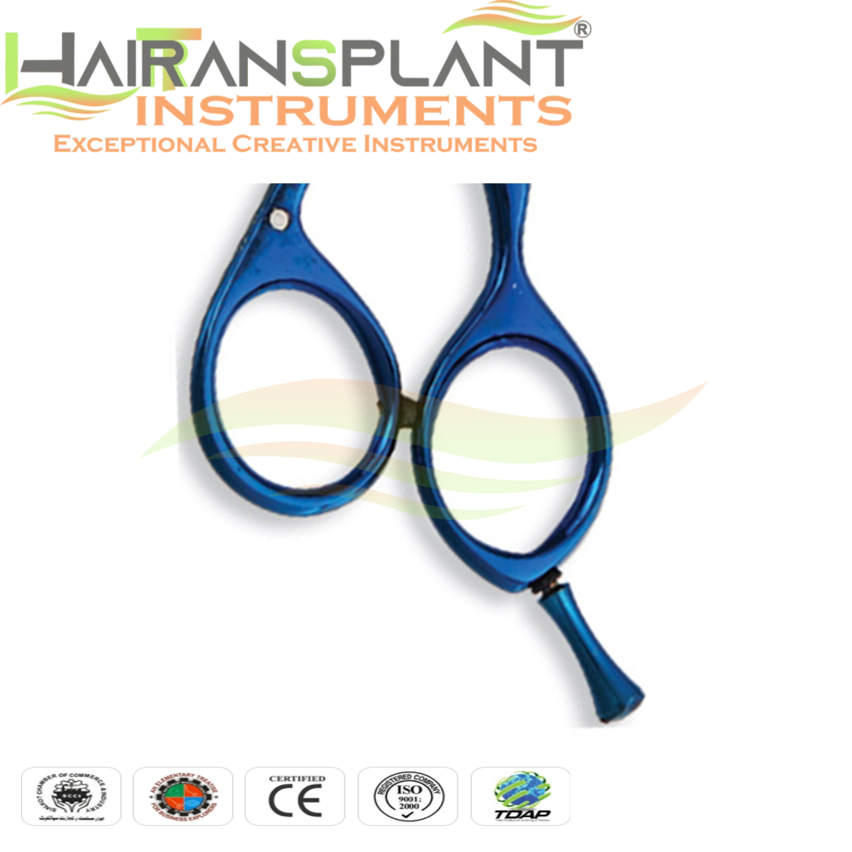 Professional Razor Hair Cutting Scissors Blue Hair Shears - Image 4
